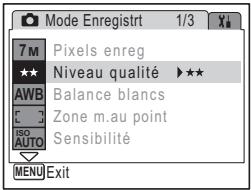 PENTAX OPTIO E30 - Appuyez sur le bouton de navigation (▼). - 2