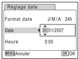 PENTAX OPTIO E30 - Réglage de la date et de l'heure - 4