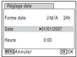 PENTAX OPTIO E30 - Réglage de la date et de l'heure - 3