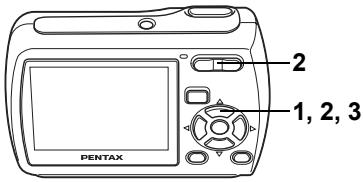 PENTAX OPTIO E30 - Réglage des conditions du diaporama - 3