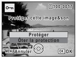 PENTAX OPTIO E30 - Protection des images et des fichiers son contre la suppression (protéger) - 2