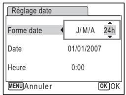 PENTAX OPTIO E30 - Réglage de la date et de l'heure - 2