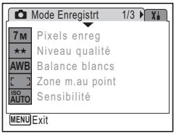 PENTAX OPTIO E30 - Appuyez sur le bouton de navigation (▼). - 1