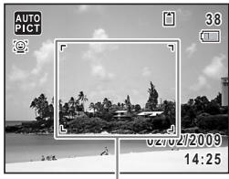 PENTAX OPTIO E70 - Confirmez le sujet et les paramètres de la prise de vue sur l'écran. - 1