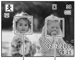 PENTAX OPTIO E70 - Utilisation de la fonction d'identification de l'emplacement du visage - 2