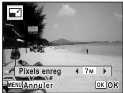Pixels enreg < 7M > MENU Annuler OK OK