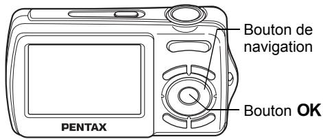 Bouton de navigation Bouton OK PENTAX