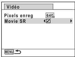 Vidéo Pixels enreg 640 Movie SR ✉️ MENU →