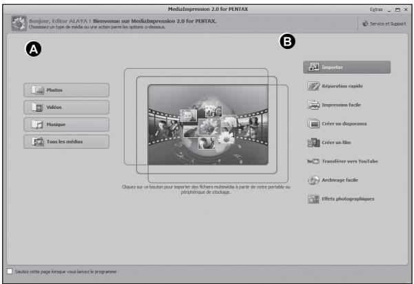 PENTAX OPTIO I-10 - Double-cliquez sur l'icone [Medialmpression 2.0 for PENTAX] sur le bureau. - 1