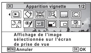 PENTAX OPTIO I-10 - Appuyez sur le bouton de navigation () en mode - 1