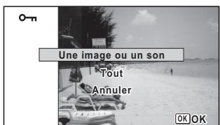 PENTAX OPTIO I-10 - Protection des images et des fichiers son contre la suppression (Protégger) - 2