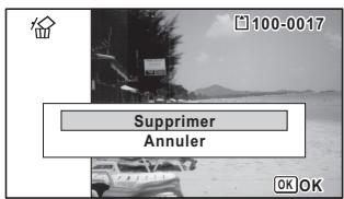 PENTAX OPTIO I-10 - Suppression d'une seule image - 3