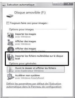 PENTAX OPTIO I-10 - Cliquez sur [Importer les fichiers multimédias sur le disque local]. - 1