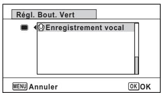 PENTAX OPTIO I-10 - Réglage des fonctions d'enregistrement vocal - 1