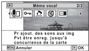 PENTAX OPTIO I-10 - Enregistrement d'un mémo vocal - 1