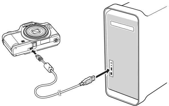 PENTAX OPTIO I-10 - Connexion de la liaison appareil/ordinateur Macintosh - 1