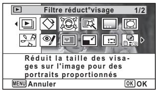 PENTAX OPTIO I-10 - Appuyez sur le bouton de navigation () . - 1