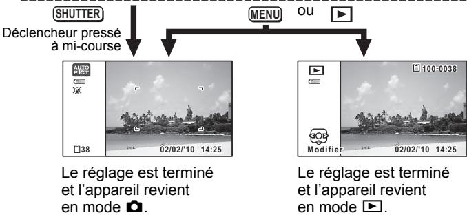 PENTAX OPTIO I-10 - Utilisations des menus - 11