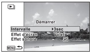 PENTAX OPTIO I-10 - Réglage des conditions du diaporama - 1