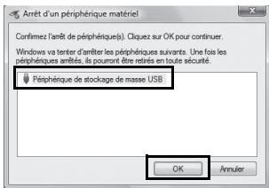 PENTAX OPTIO I-10 - Sélectionnez [Périphérique de stockage de masse USB] puis cliquez sur [OK]. - 1