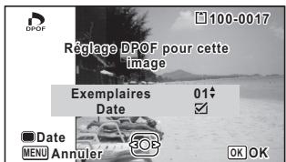 PENTAX OPTIO I-10 - Appuyez sur le bouton vert pour selectionner ou pour le réglage [Date]. - 1