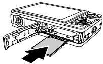 PENTAX OPTIO M85 - Insertion d'une carte mémoire sd/sdhc - 3
