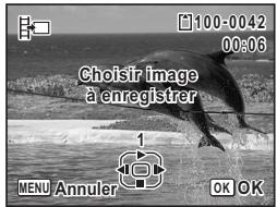 Choisir image à enregistrer MENU Annuler 1 OK OK