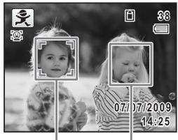 PENTAX OPTIO W80 - Utilisation de la fonction d'identification de l'emplacement du visage - 2