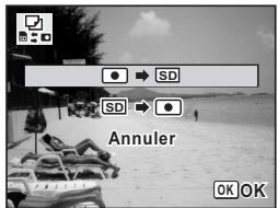 PENTAX OPTIO W80 - Copie de fichiers de la mémoire intégrée vers la carte mémoire SD - 1
