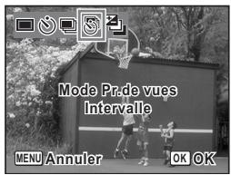 Mode Pr.de vues Intervalle MENU Annuler OK OK