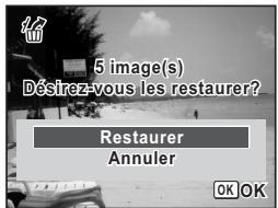 5 image(s) Désirez-vous les restaurer? Restaurer Annuler OK OK