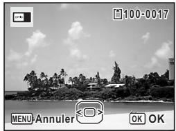 PENTAX OPTIO W80 - Utilisez le bouton de navigation (◀▶) pour choisir l'image de l'écran de démarrage. - 1