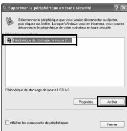 Supprimerer le périphérique en toute sécurité Selectées le périphérique que vous voulez déconnecter ou éjecter, pas cliquet ou fabrer. Loque Windows vous en effettement, vous pouvez déconnecter le périphérique de votre ordinateur en toute sécurité. Péphérique de stockage de nisse USB Propriété Autier Afficher les compounds de périphiques Fenner