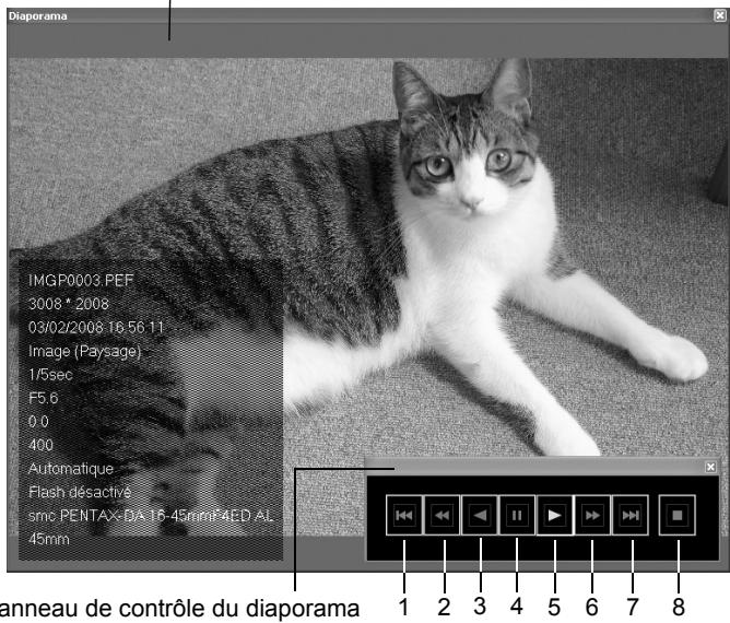 PENTAX PHOTO BROWSER - Défilement continu des images (diaporama) - 1