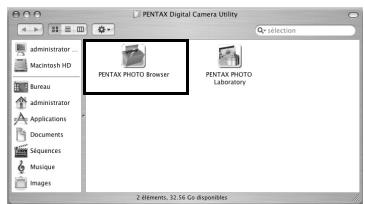 PENTAX PHOTO BROWSER - Sous Macintosh - 1