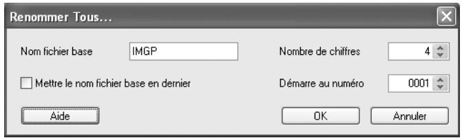 PENTAX PHOTO BROWSER - Sélectionnez la commande [Renommer Tous] dans le menu [Fichier]. - 1