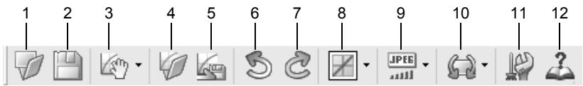 PENTAX PHOTO BROWSER - Barre d'outils - 1