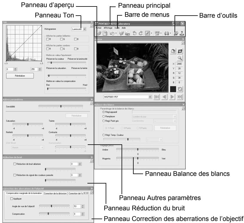 PENTAX PHOTO BROWSER - À propos de la fenêtre PENTAX PHOTO Laboratory - 1