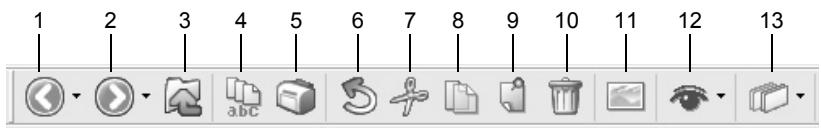PENTAX PHOTO BROWSER - Barre d'outils - 1