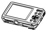 PENTAX OPTIO M900 - Insertion d'une carte mémoire SD/SDHC - 1