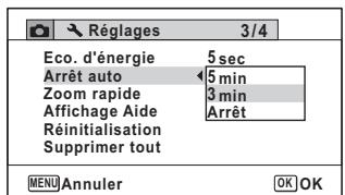 PENTAX OPTIO W90 - Désactivation de l'arrêt automatique - 1