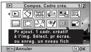 PENTAX OPTIO W90 - Ajout d'un cadre créé (Compos. Cadre créé.) - 2