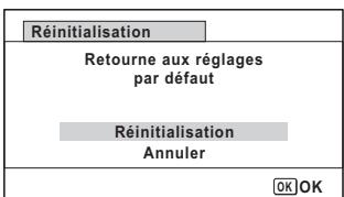 PENTAX OPTIO W90 - Réinitialisation des réglages par défaut (Réinitialisation) - 1