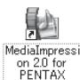 PENTAX OPTIO W90 - Double-cliquez sur I'icone [Medialmpression 2.0 for PENTAX] sur le bureau. - 1