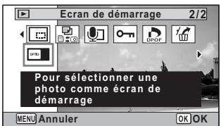 PENTAX OPTIO W90 - Changement de l'écran de démarrage - 1