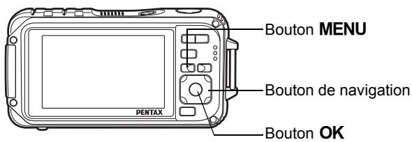 PENTAX OPTIO W90 - Réglage de la langue d'affichage - 1