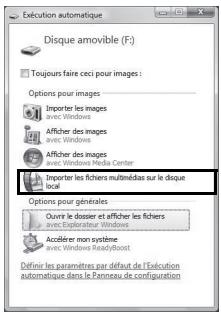 PENTAX OPTIO W90 - Cliquez sur [Importer les fichiers multimédias sur le disque local]. - 1