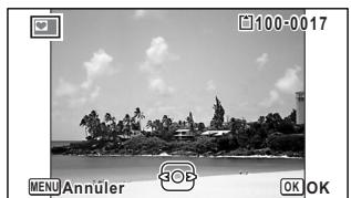 PENTAX OPTIO W90 - Choisissez l'image prévue pour la vignette à l'aide du bouton de navigation (▲▶). - 1