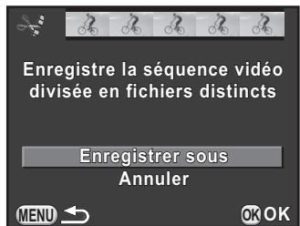 PENTAX K-30 - Utilisez le bouton de navigation ( ) pour sélectionner [enregistrer sous] puis appuyez sur le bouton OK. - 1