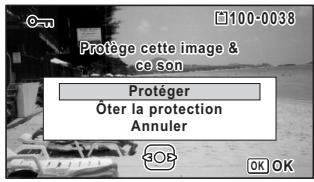 PENTAX OPTIO WG-2 GPS - Protection des images et des fichiers son contre la suppression (protéger) - 2
